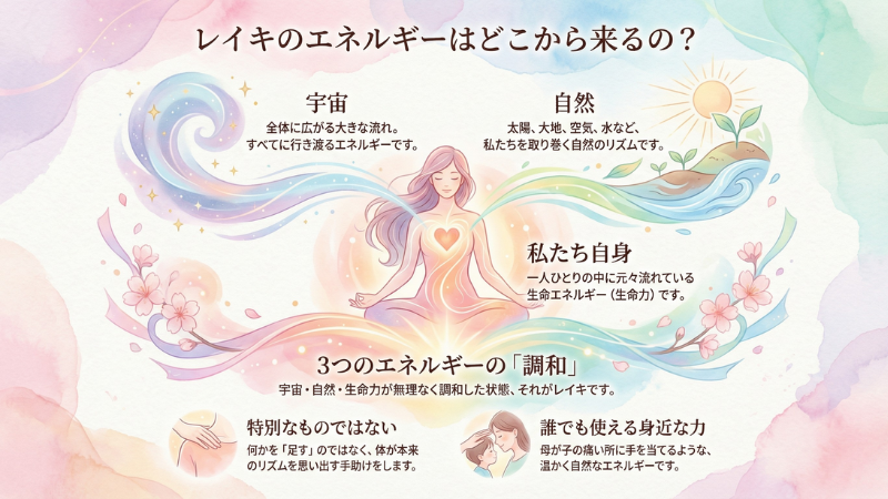 レイキのエネルギーどこからくるの