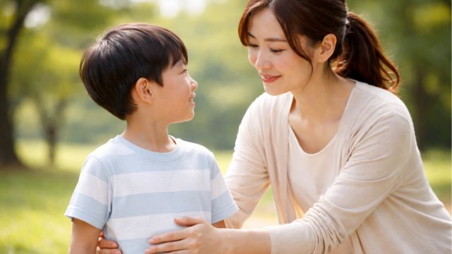 お母さんのやさしい手の癒し